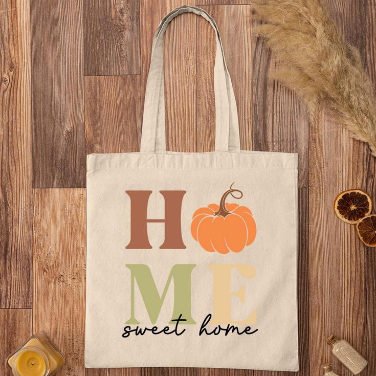 Pumpkin Home Sweet Home Cozy Fall Time Tote Bag