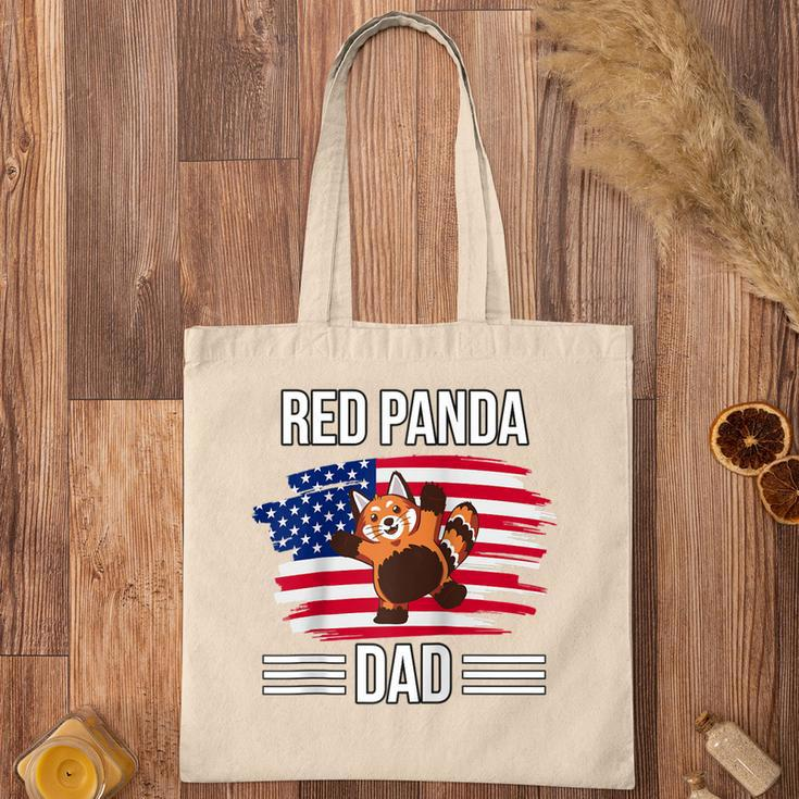 Red Panda Us Flag 4Th Of July Fathers Day Red Panda Dad Tote Bag