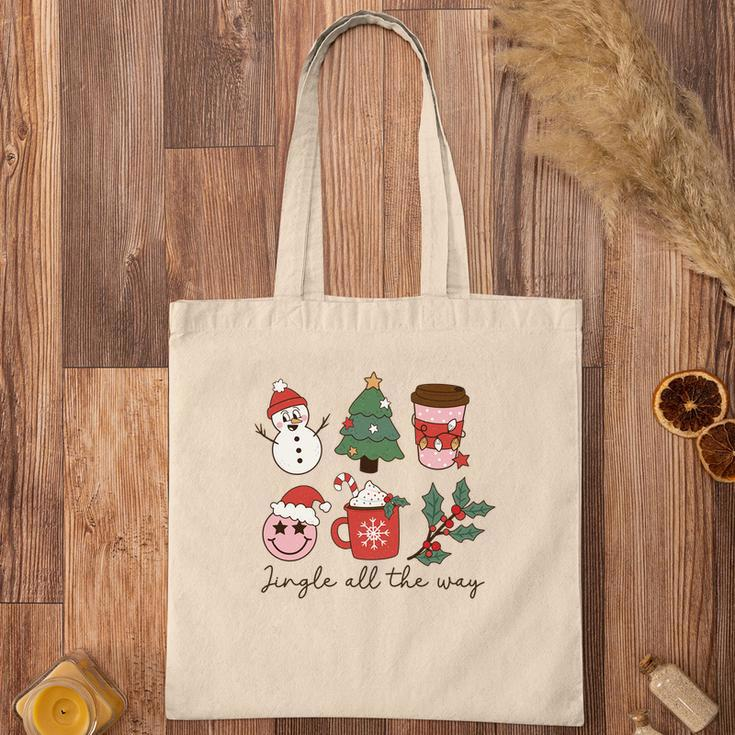 Retro Christmas Jingle All The Way Tote Bag