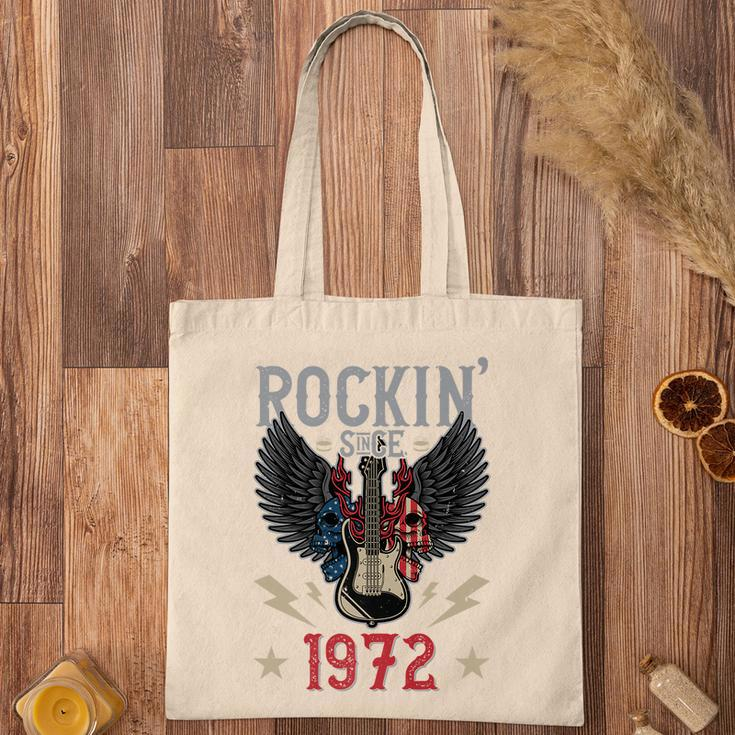 Rockin Since 1972Rock N Roll Lovers 50Th Birthday Premium Tote Bag