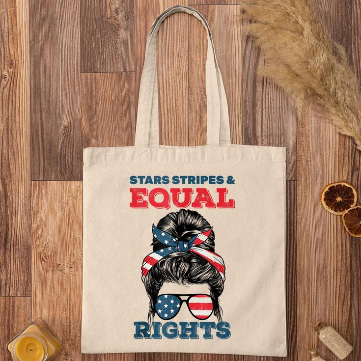 Stars Stripes And Equal Rights 4Th Of July Womens Rights V2 Tote Bag