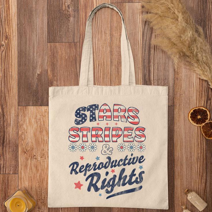 Stars Stripes Reproductive Rights Patriotic 4Th Of July Cute Tote Bag