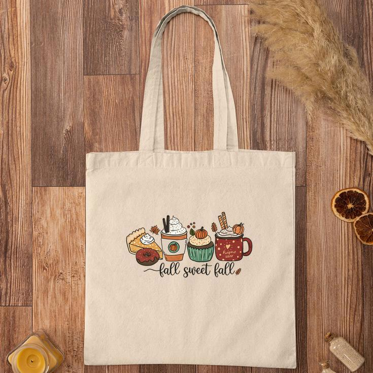 Things Fall Sweet Fall Pumpkin Pie Latte Cupcake Tote Bag