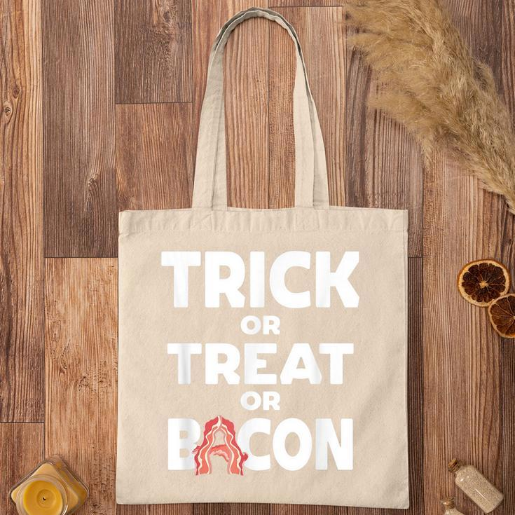Trick Or Treat Or Bacon Halloween Haunted Party Tote Bag