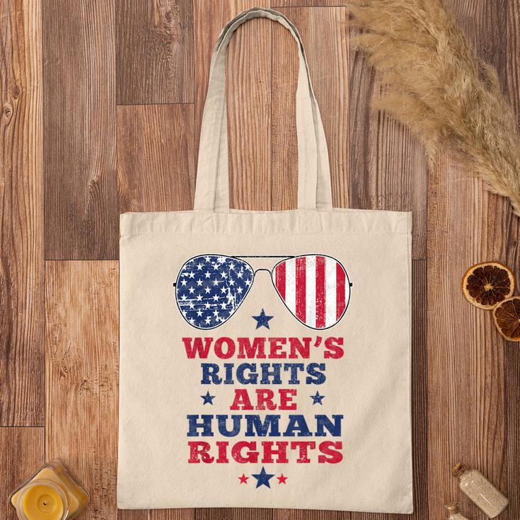 Womens Rights Are Human Rights American Flag 4Th Of July Tote Bag