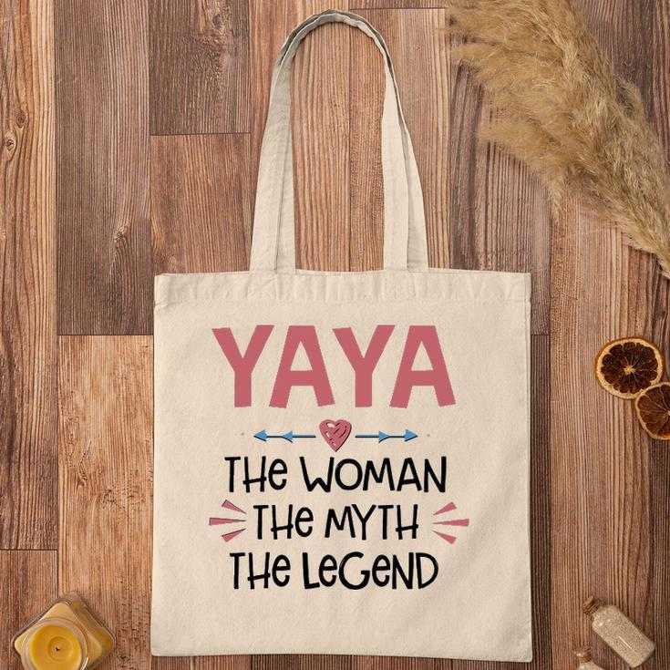 Yaya Grandma Gift Yaya The Woman The Myth The Legend Tote Bag