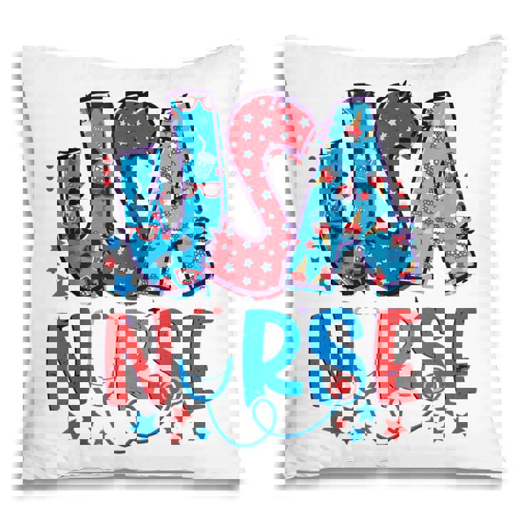 4Th Of July Usa Nursery American Nurse 2022 Patriotic Nurse Pillow