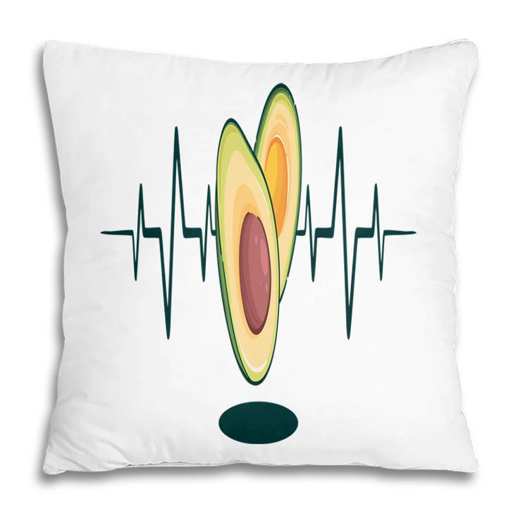 Avocardio Funny Avocado Heartbeat Is In Hospital Pillow