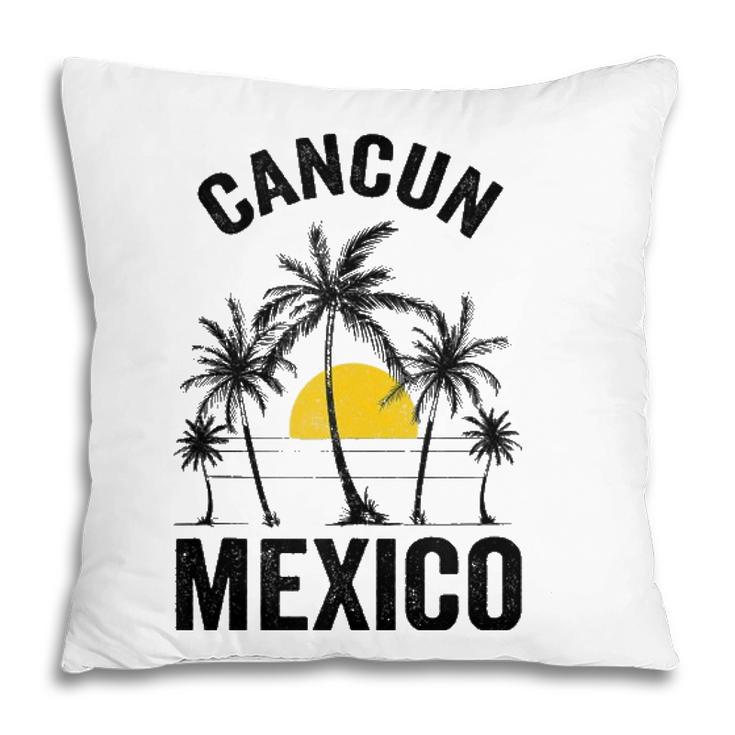 Cancun Beach Souvenir Mexico 2021 Vacation Family Pillow