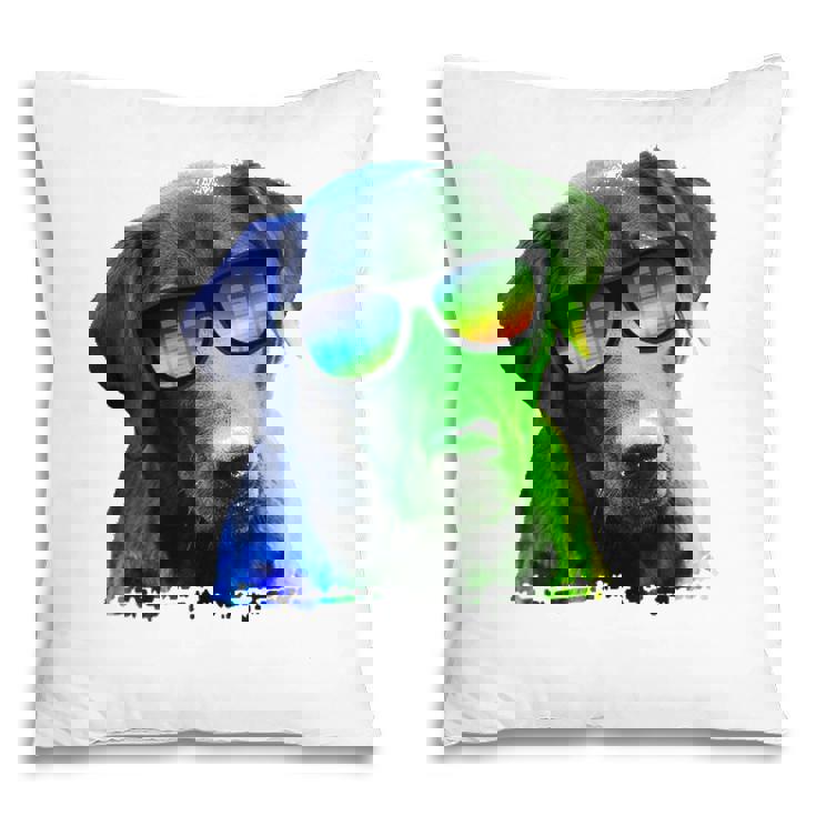 Colorful Dog Retriever Labrador Pet Lovers Gift Pillow