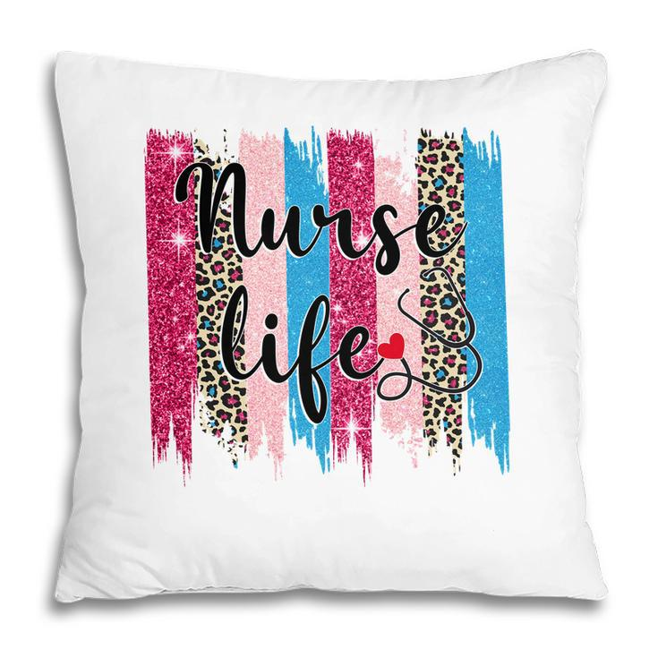 Colorful Leopard Nurse Life Pattern New 2022 Pillow