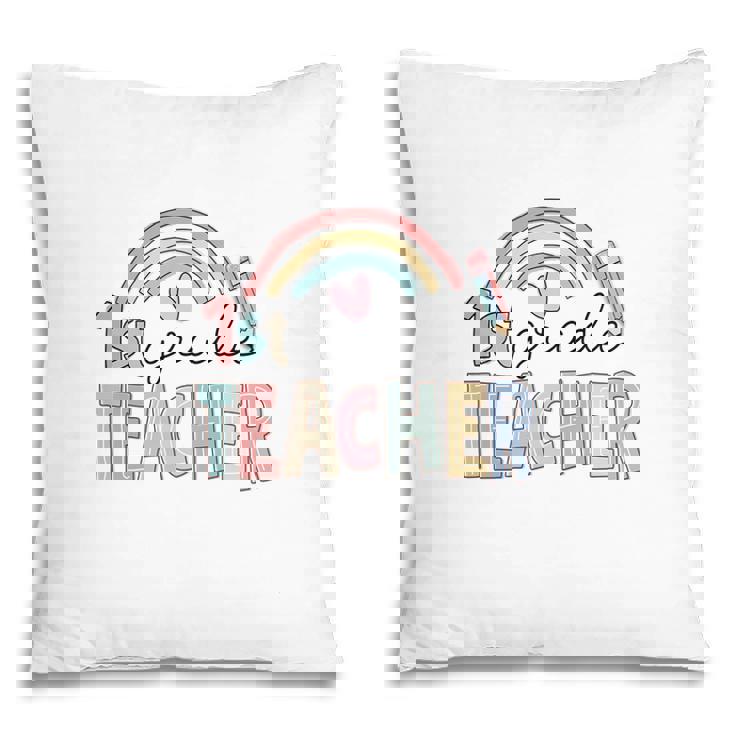 Colorful Rainbow 1St Grade Teacher Custom For Teacher Pillow