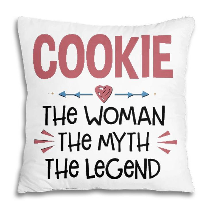 Cookie Grandma Gift   Cookie The Woman The Myth The Legend Pillow