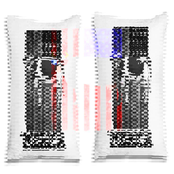 Cow Merica 4Th Of July Patriotic American Pillow