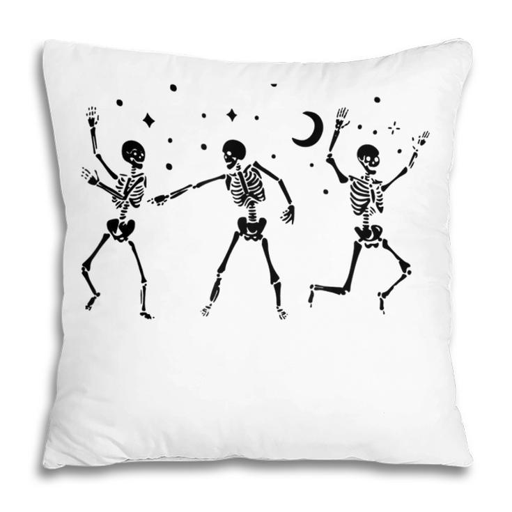 Cute Dancing Skeleton Halloween Party Costume Spooky Season  Pillow