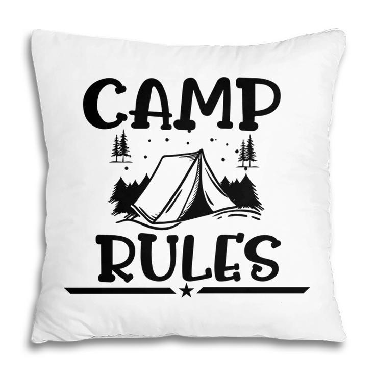 Explore Travel Lover Always Has Camp Rules Pillow