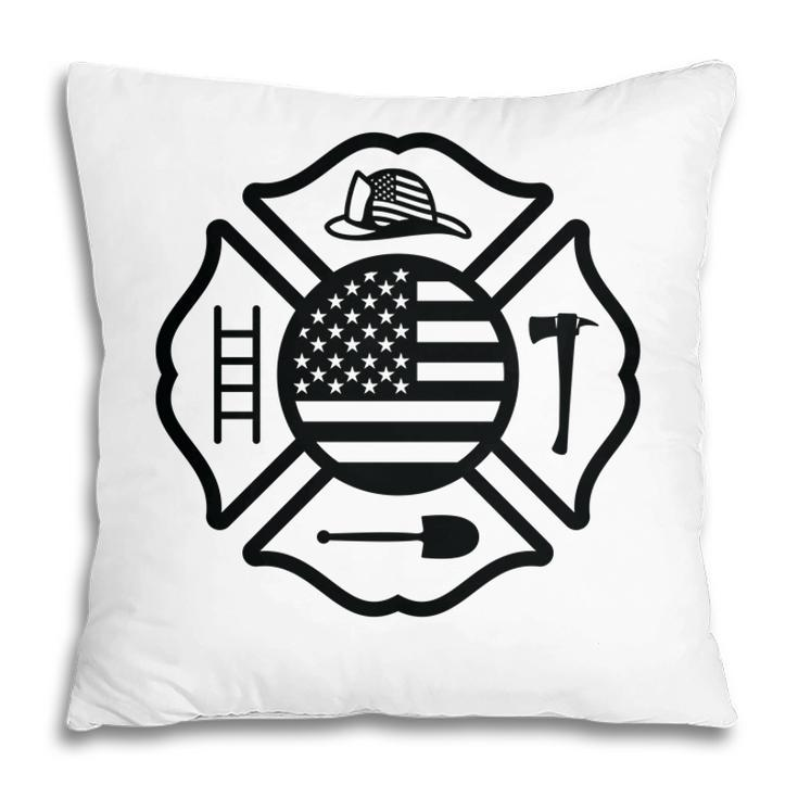 Firefighter Usa Flag Meaningful Gift For Firefighter Pillow