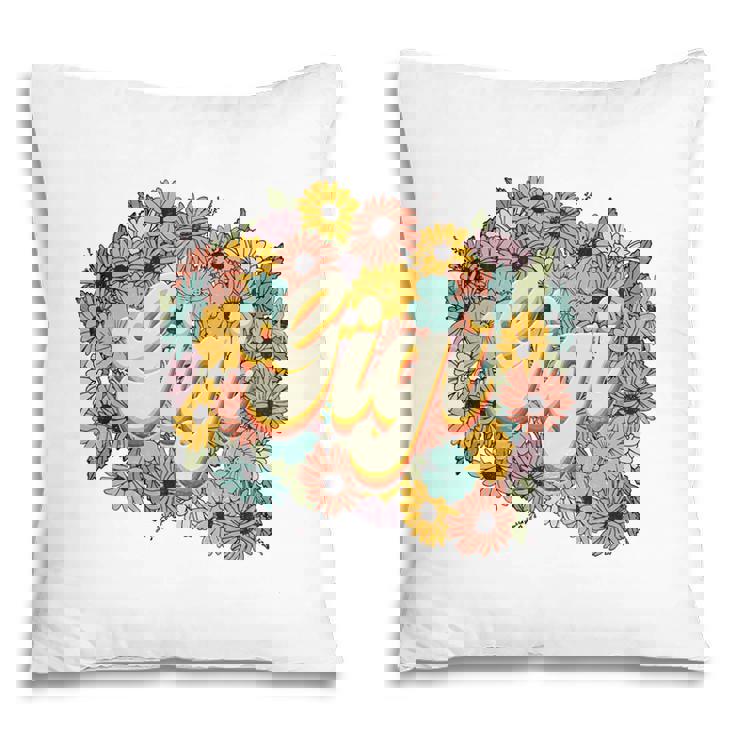 Florals Retro Gigi Flower Vintage Mothers Day Pillow