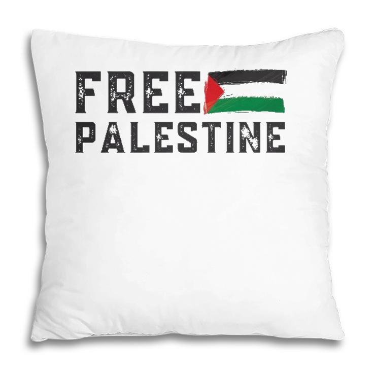Free Palestine Flag Arabic Gaza Pillow