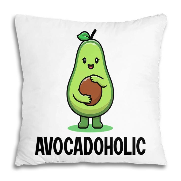 Funny Avocado Avocadoholic Hug A Small Ball  Pillow