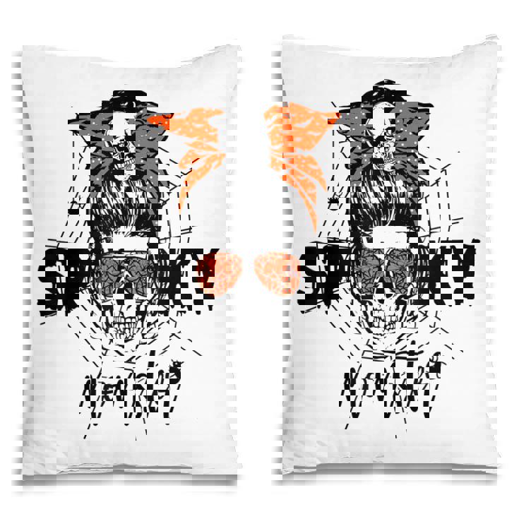 Funny Halloween Spooky Momster Skull Mama Costume For Mom  Pillow