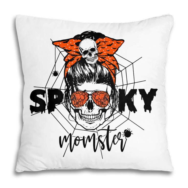 Funny Halloween Spooky Momster Skull Mama Costume For Mom Pillow