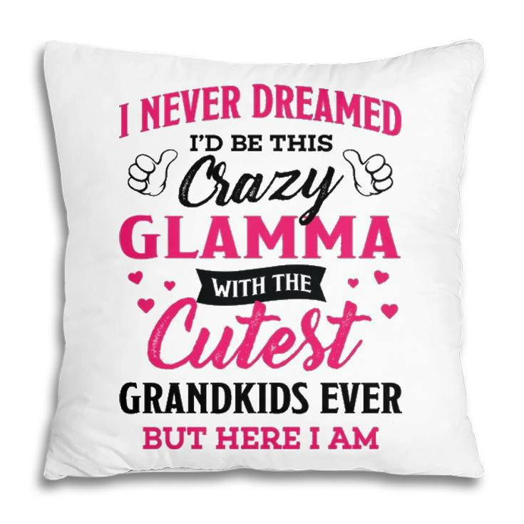 Glamma Grandma Gift   I Never Dreamed I’D Be This Crazy Glamma Pillow