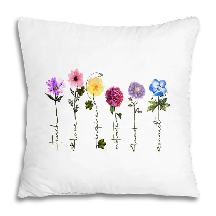 God Say You Are Teach Love Inspire Motivate Lead Connect Pillow