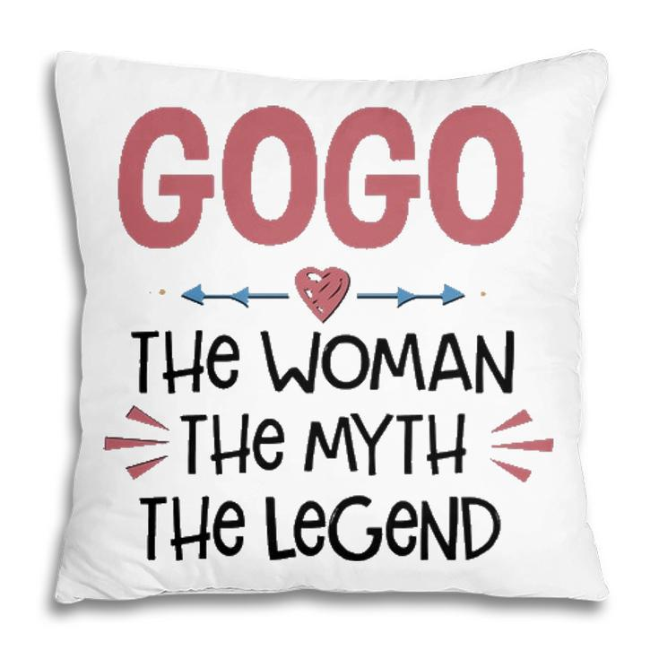 Gogo Grandma Gift   Gogo The Woman The Myth The Legend Pillow
