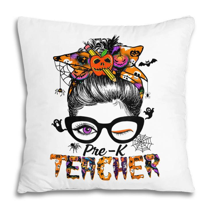 Halloween Pre-K Teacher Life -Cool Witch  Pillow