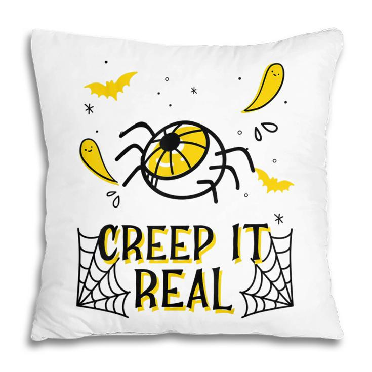 Halloween Spooky Eye Creep It Real Costume  Pillow