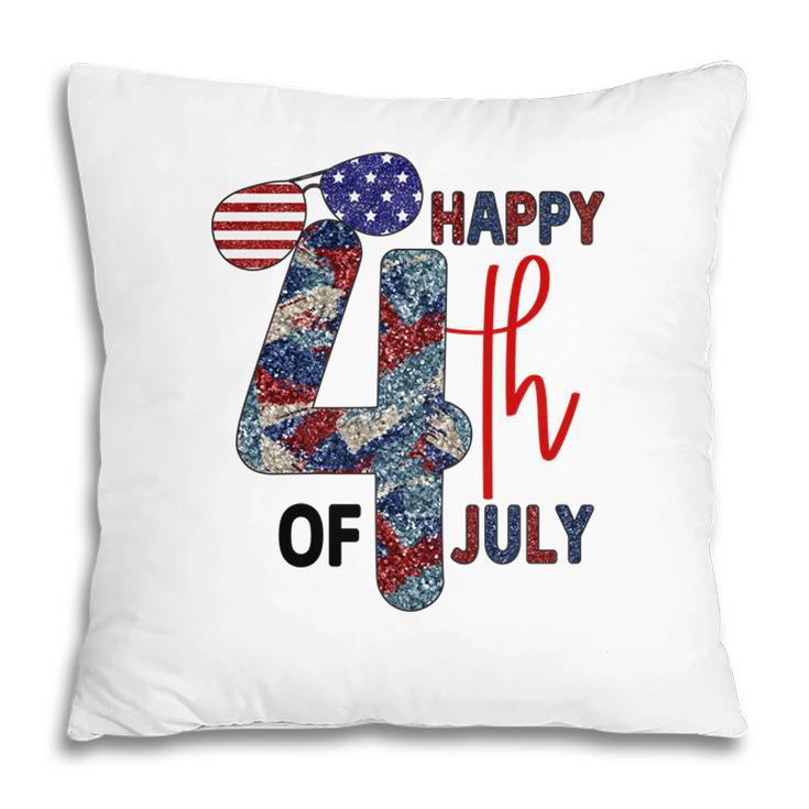 Happy 4Th Of July Vintage Graphic July Independence Day 2022 Pillow