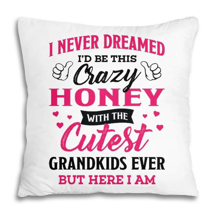 Honey Grandma Gift   I Never Dreamed I’D Be This Crazy Honey Pillow
