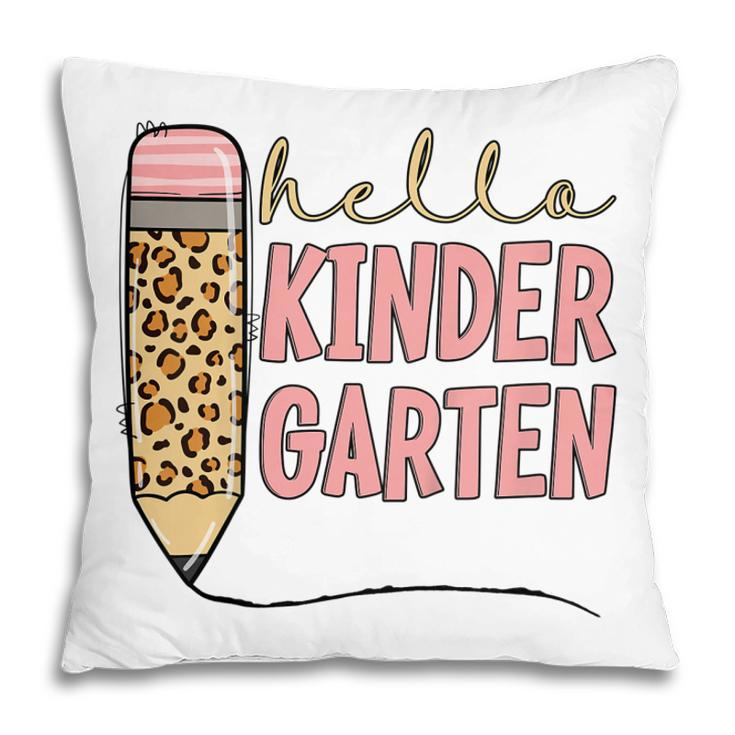 Kids Hello Kindergarten 1St Day Of Kindergarten Pencil  Pillow
