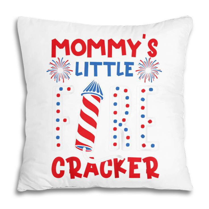 Kids Mommys Little Firecracker Independence Day Firework Toddler  Pillow