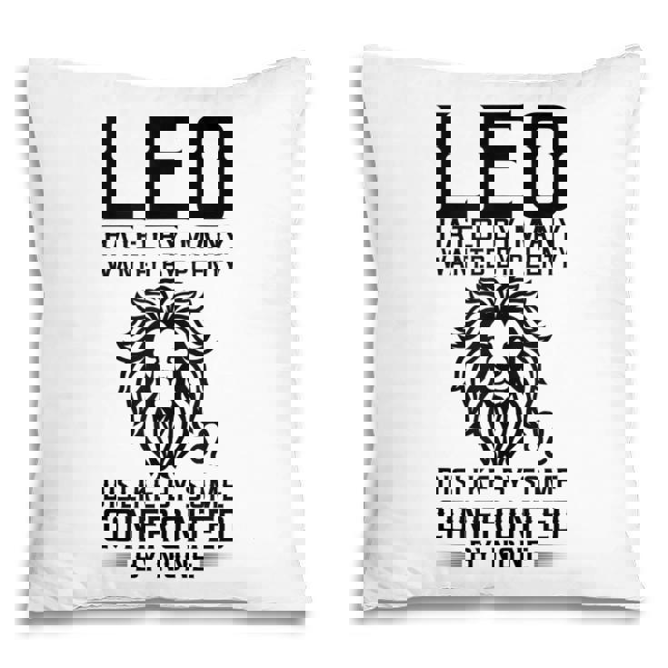 Lion Graphic Art July August Birthday Gifts Leo Zodiac Sign  Pillow