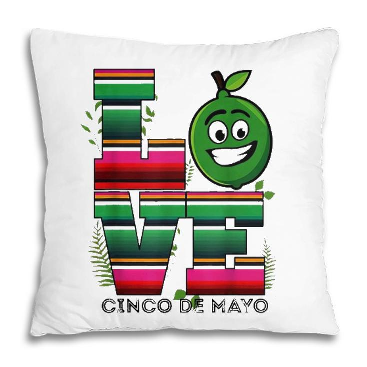 Love Cinco De Mayo Mexican Poncho Blanket Pillow