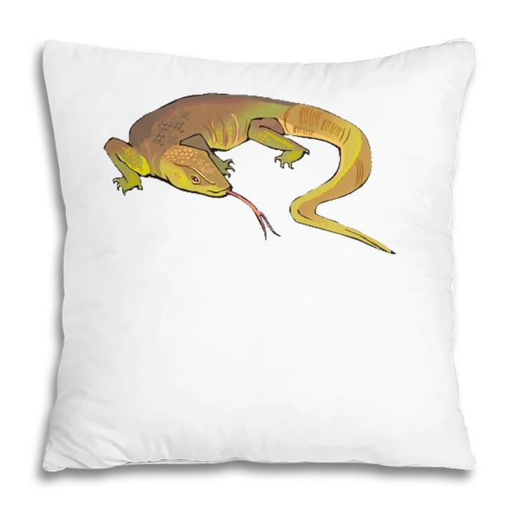 Monitor Lizard Savannah Reptile Pet Art Animal Lover Pillow