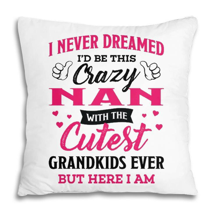 Nan Grandma Gift   I Never Dreamed I’D Be This Crazy Nan Pillow