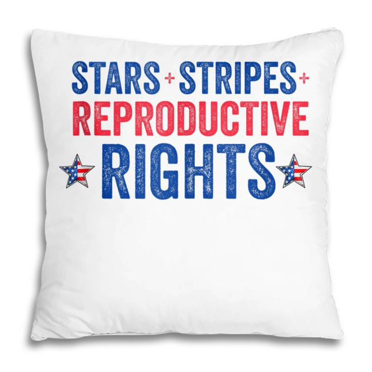 Patriotic 4Th Of July  Stars Stripes Reproductive Right  V5 Pillow