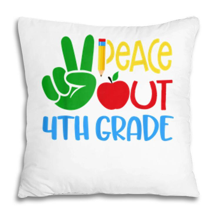 Peace Out 4Th Grade Graduation Last Day Of School Boy Girl  Pillow