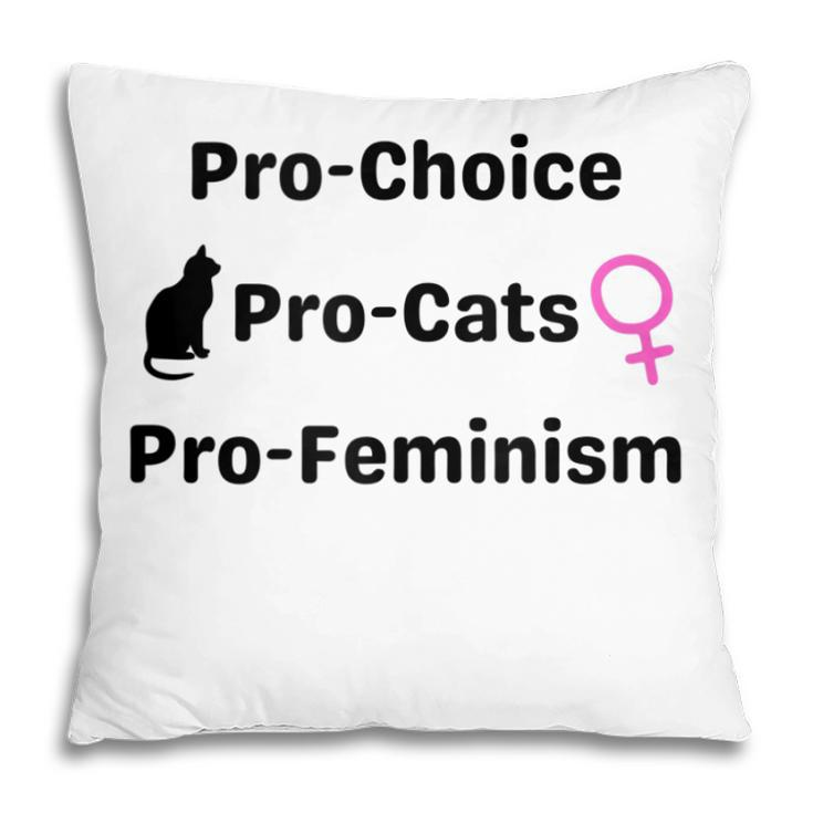 Pro Choice Feminism And Cats Cute Roe V Wade 1973  Pillow