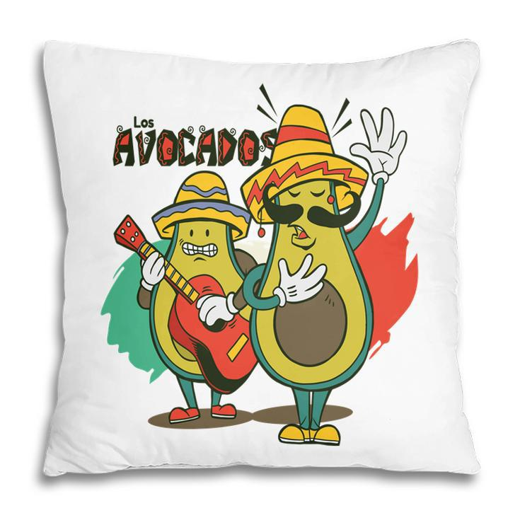 Recuso Funny Avocado Singing And Guitaring Pillow