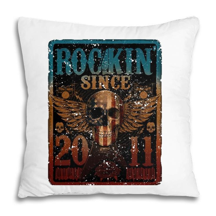 Rockin Since 2011 11 Years Old 11Th Birthday Classic Pillow