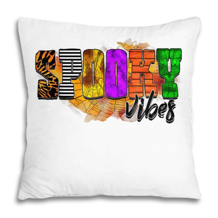 Spooky Vibes Funny Group Matching Halloween Costume  Pillow