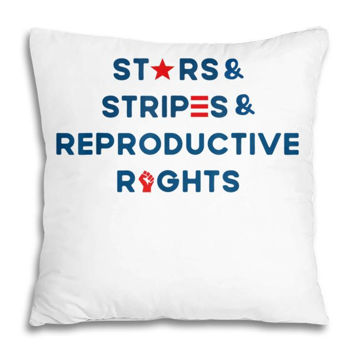 Stars Stripes Reproductive Rights 4Th Of July American Flag  V3 Pillow