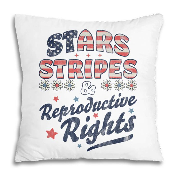 Stars Stripes Reproductive Rights Patriotic 4Th Of July Cute   Pillow