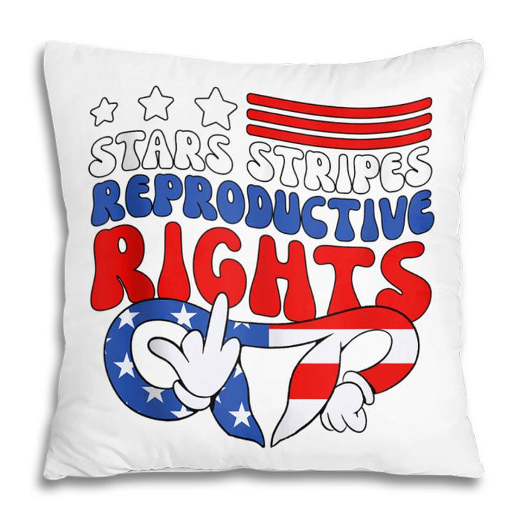 Stars Stripes Reproductive Rights Patriotic 4Th Of July  V18 Pillow