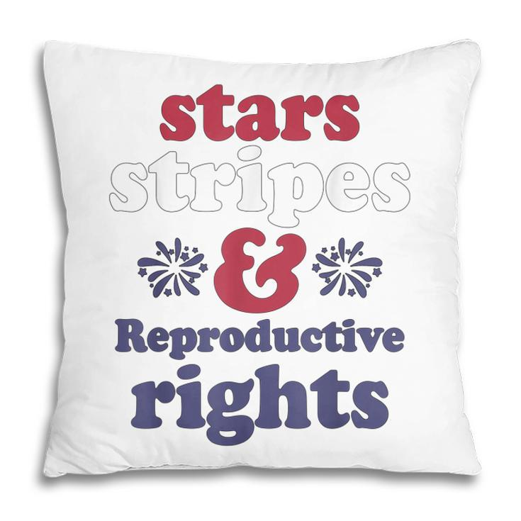 Stars Stripes Reproductive Rights Patriotic 4Th Of July  V4 Pillow