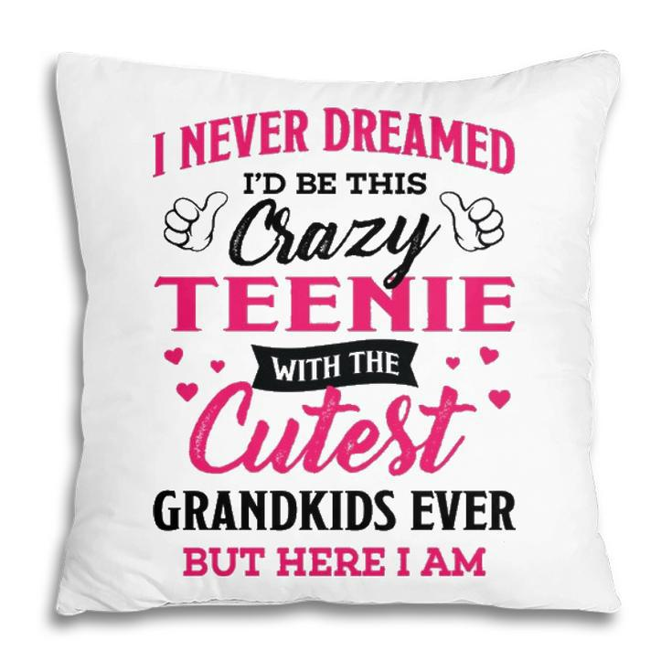 Teenie Grandma Gift   I Never Dreamed I’D Be This Crazy Teenie Pillow